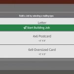 user interface, online application, letter mailing program